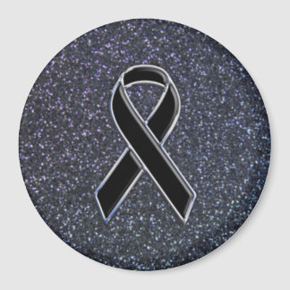 Black Ribbon Decor Magnet