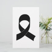 Black Ribbon Drawing (Standing Front)