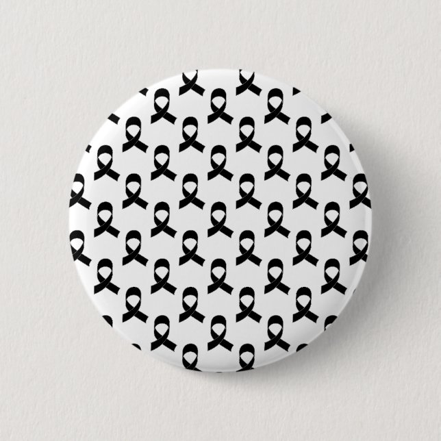 Black Ribbon Pattern Button (Front)