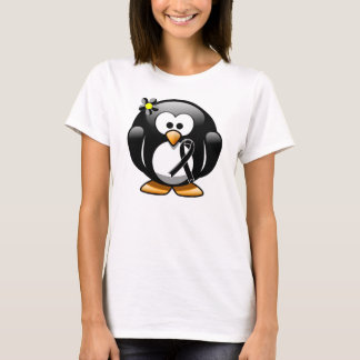 Black Ribbon Penguin T-Shirt