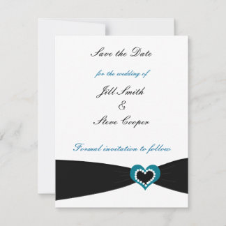 Black Ribbon Save the Date
