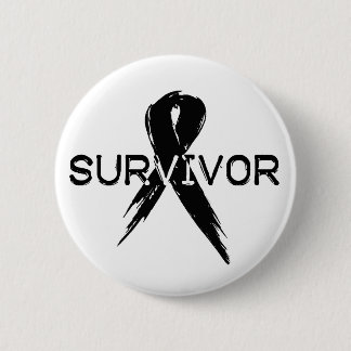 Black Ribbon- Survivor Button