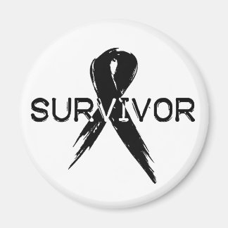 Black Ribbon- Survivor Magnet