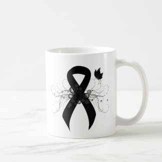 Black Ribbon with Butterfly Coffee Mug