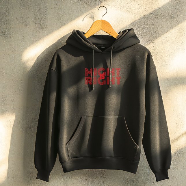 Black right typography inspirational quote  hoodie (Creator Uploaded)