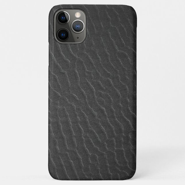 Black Rippled Texture Pattern Print Case-Mate iPhone Case (Back)