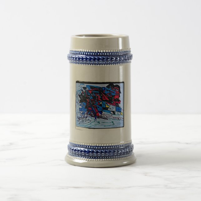 Black Ripples Beer Stein (Center)