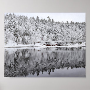 Black River Harbor Bridge, Michigan Poster