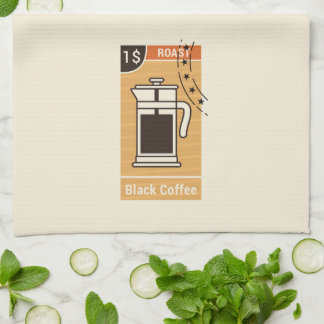Black Roast Kitchen Towel