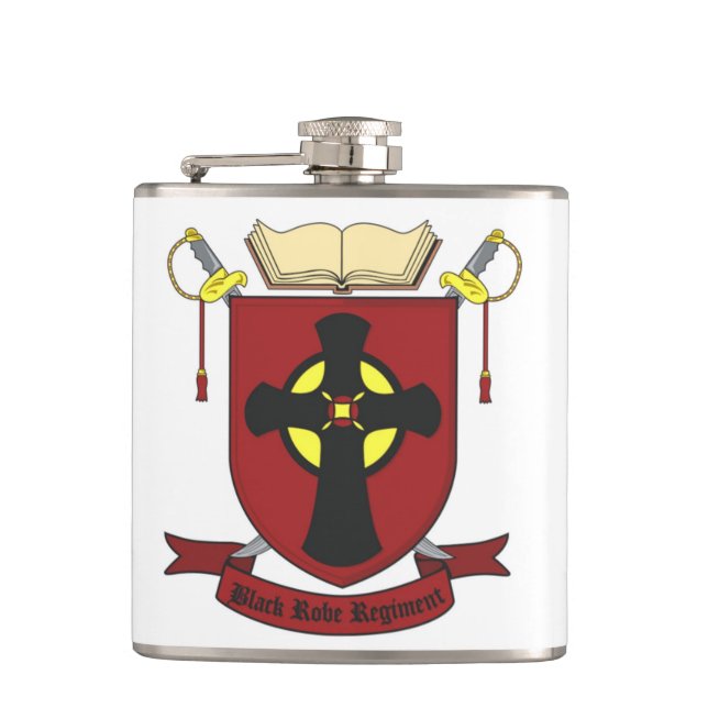 BLACK ROBE REGIMENT FLASK (Front)