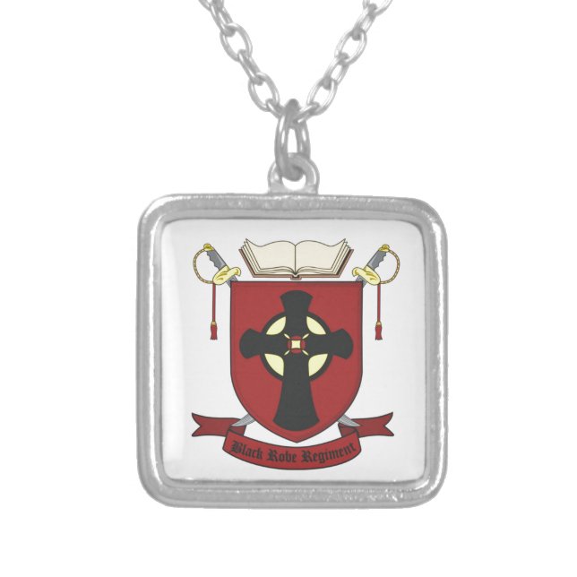 BLACK ROBE REGIMENT SILVER PLATED NECKLACE (Front)