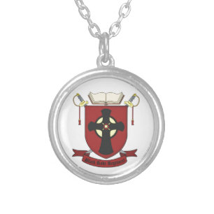 BLACK ROBE REGIMENT SILVER PLATED NECKLACE