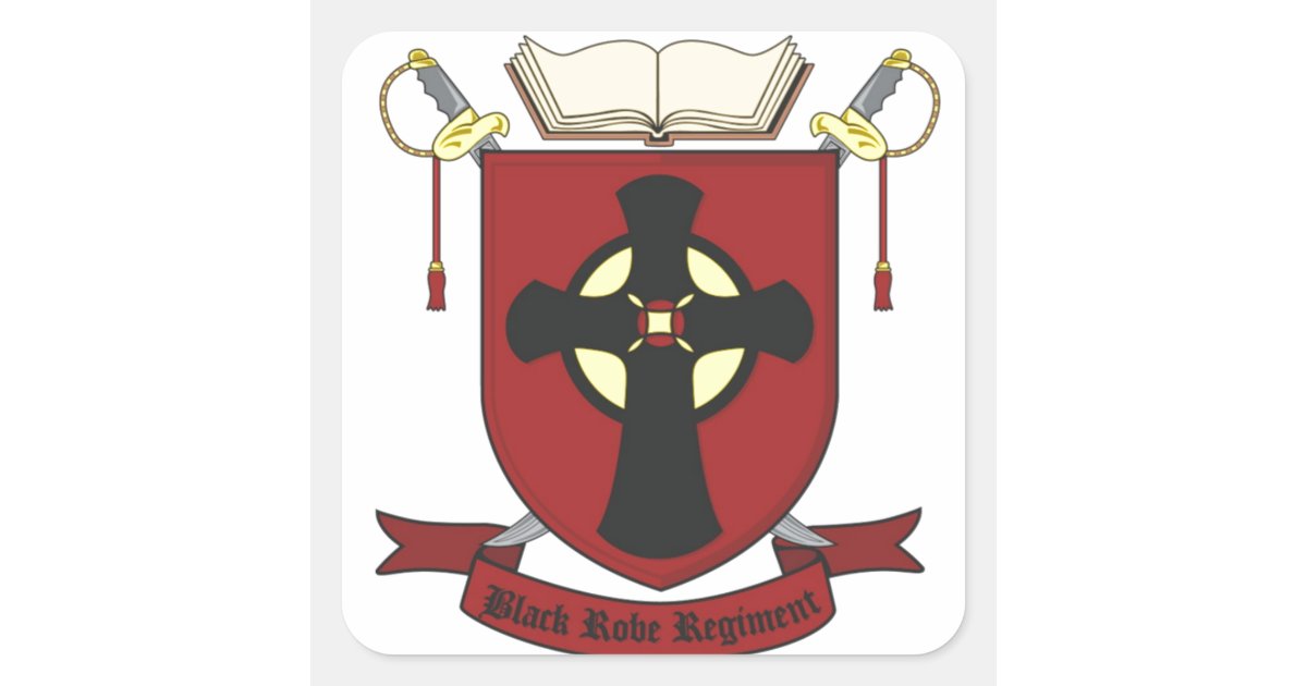 BLACK ROBE REGIMENT SQUARE STICKER | Zazzle