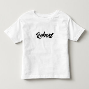 Black Robert Name With Drop Shadow, Toddler T-shirt