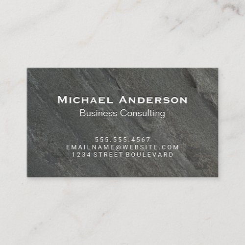 Black Rock Background Business Card