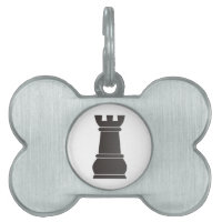 Black rock chess piece
