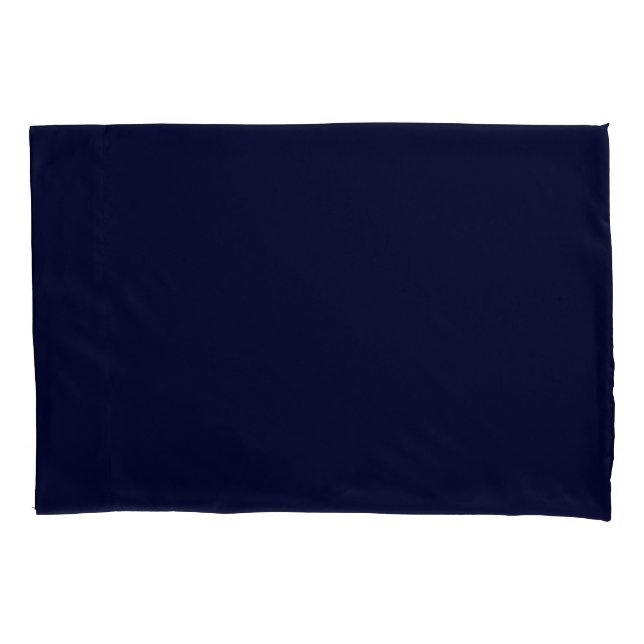 Black Rock Deep Blue Classical Unique Minimalist Pillow Case (Front)