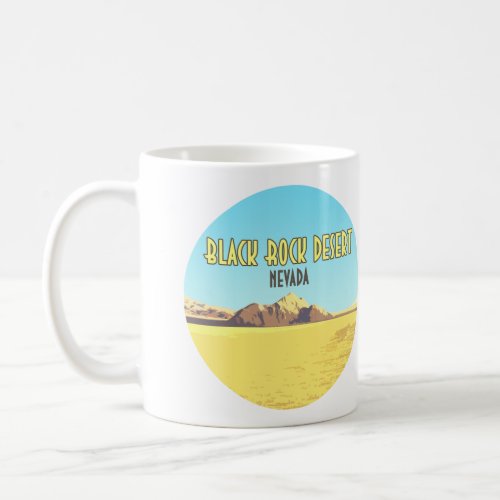 Black Rock Desert Nevada Vintage Coffee Mug