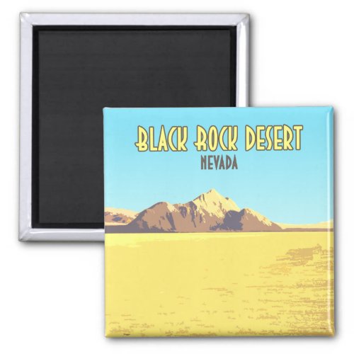 Black Rock Desert Nevada Vintage Magnet