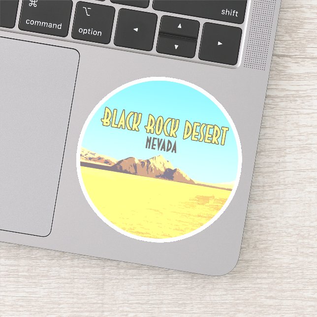 Black Rock Desert Nevada Vintage Sticker (Detail)