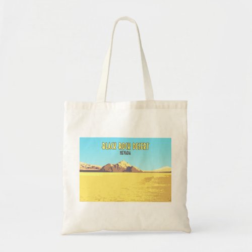 Black Rock Desert Nevada Vintage Tote Bag