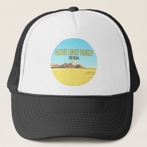 Black Rock Desert Nevada Vintage Trucker Hat