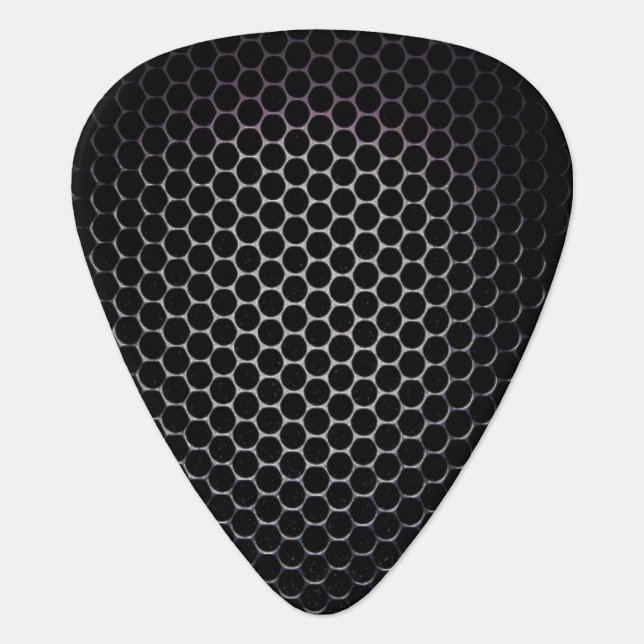 Black rock heavy metal grunge guitar music guitar pick (Front)