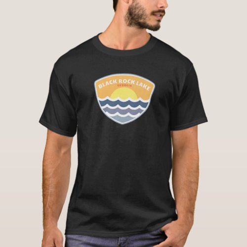 Black Rock Lake Georgia Ga Sunset Vacation Souveni T_Shirt