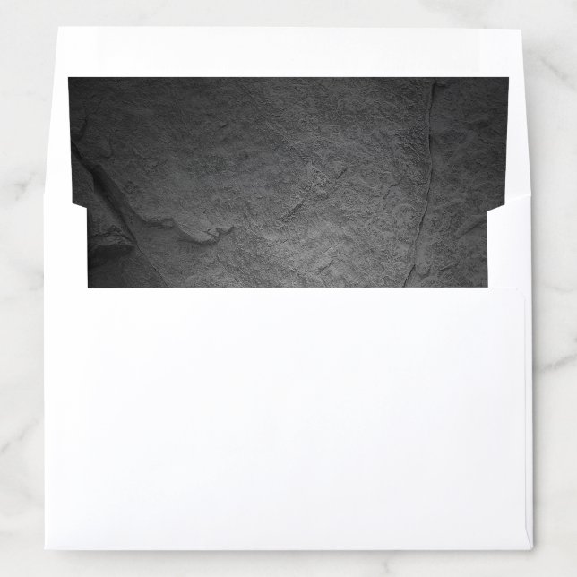 Black Rock pattern Envelope Liner (In Envelope)