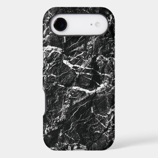 Black rock surreal nature faux texture iPhone 17 air case