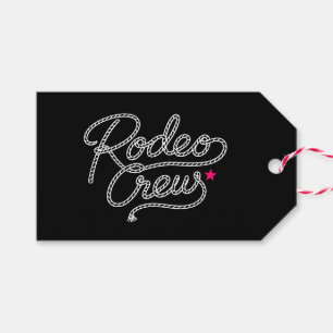 Black Rodeo Crew Bachelorette Party Gift Tags