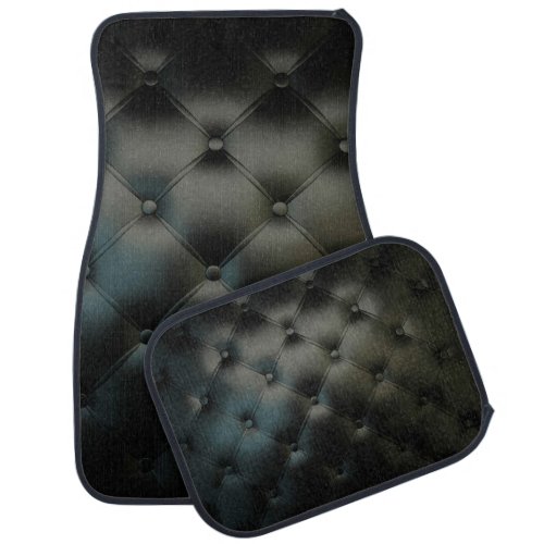 Black Romantic Beautiful Leather Car Floor Mat