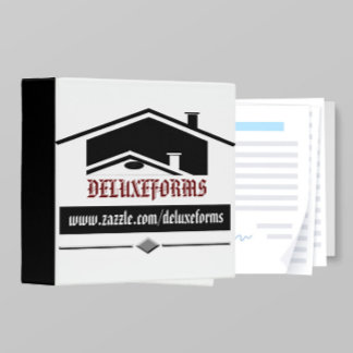 Black Roof 3 Ring Binder