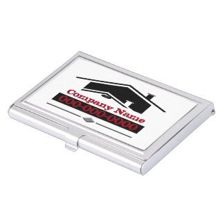 Black Roof Business Card Holder