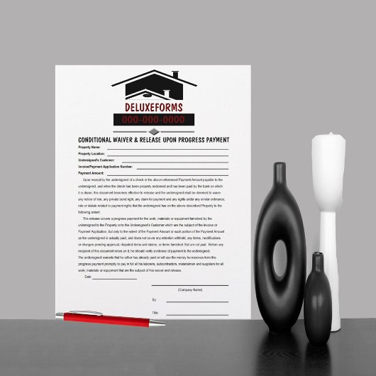 Black Roof Conditional Waiver & Release Payment