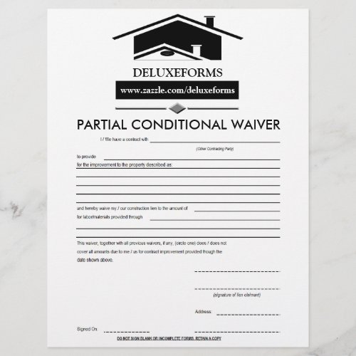 Black Roof Partial Conditional Waiver