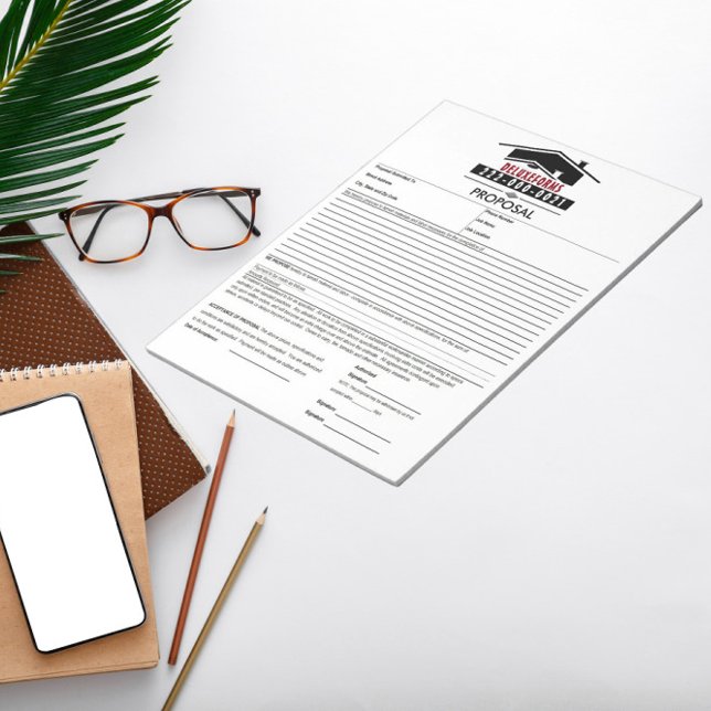 Black Roof Proposal Notepad (Creator Uploaded)