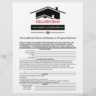 Black Roof Unconditional Waiver Release