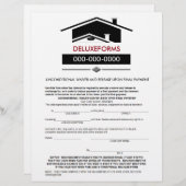 Black Roof Unconditional Waiver & Release Upon (Front/Back)