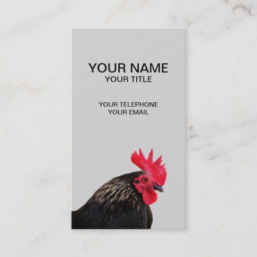 Black Rooster Business Card