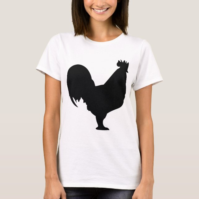 black rooster icon T-Shirt (Front)