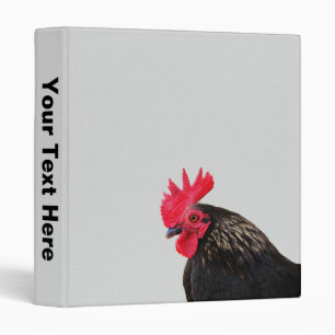 Black Rooster - Personalizable Binder