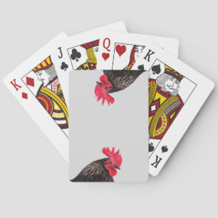 Black Rooster Poker Cards