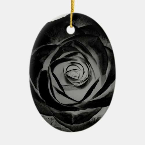 Black Rose 20171027 Ceramic Ornament