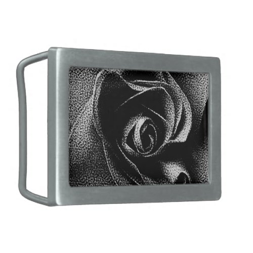 BLACK ROSE BELT BUCKLE