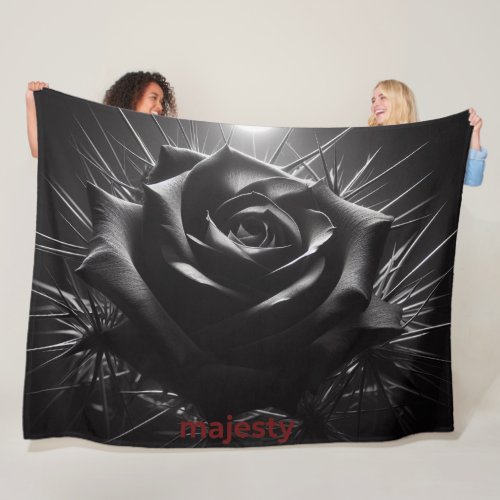 black rose blanket