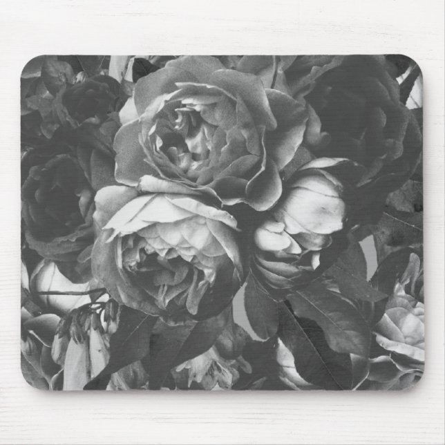 Black Rose Bouquet Mouse Pad (Front)