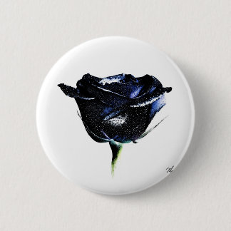 Black Rose Button