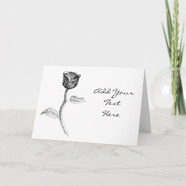 Black Rose. Card (Front)