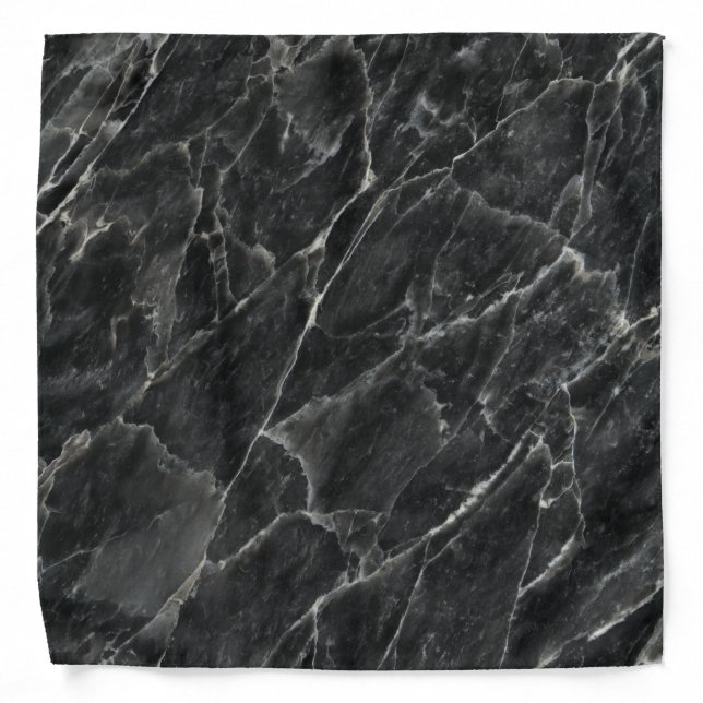 Black Rose Decorative Stone - Veins & Character Bandana (Front)